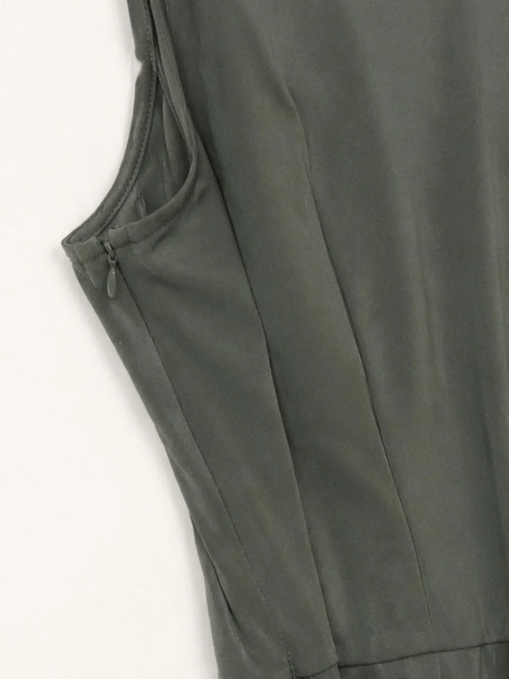 Michael Kors Sleeveless Utility Jumpsuit in Olive Green with Gold Hardware Large